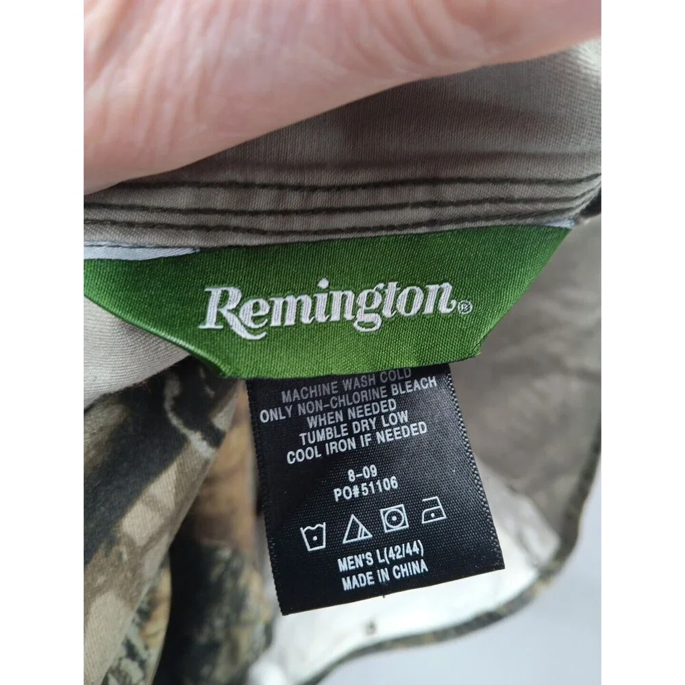 Remington Bibs Mens Large Green Realtree Camo Hardwoods HD Hunting Overalls